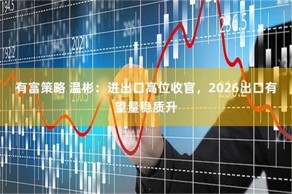 有富策略 温彬：进出口高位收官，2026出口有望量稳质升